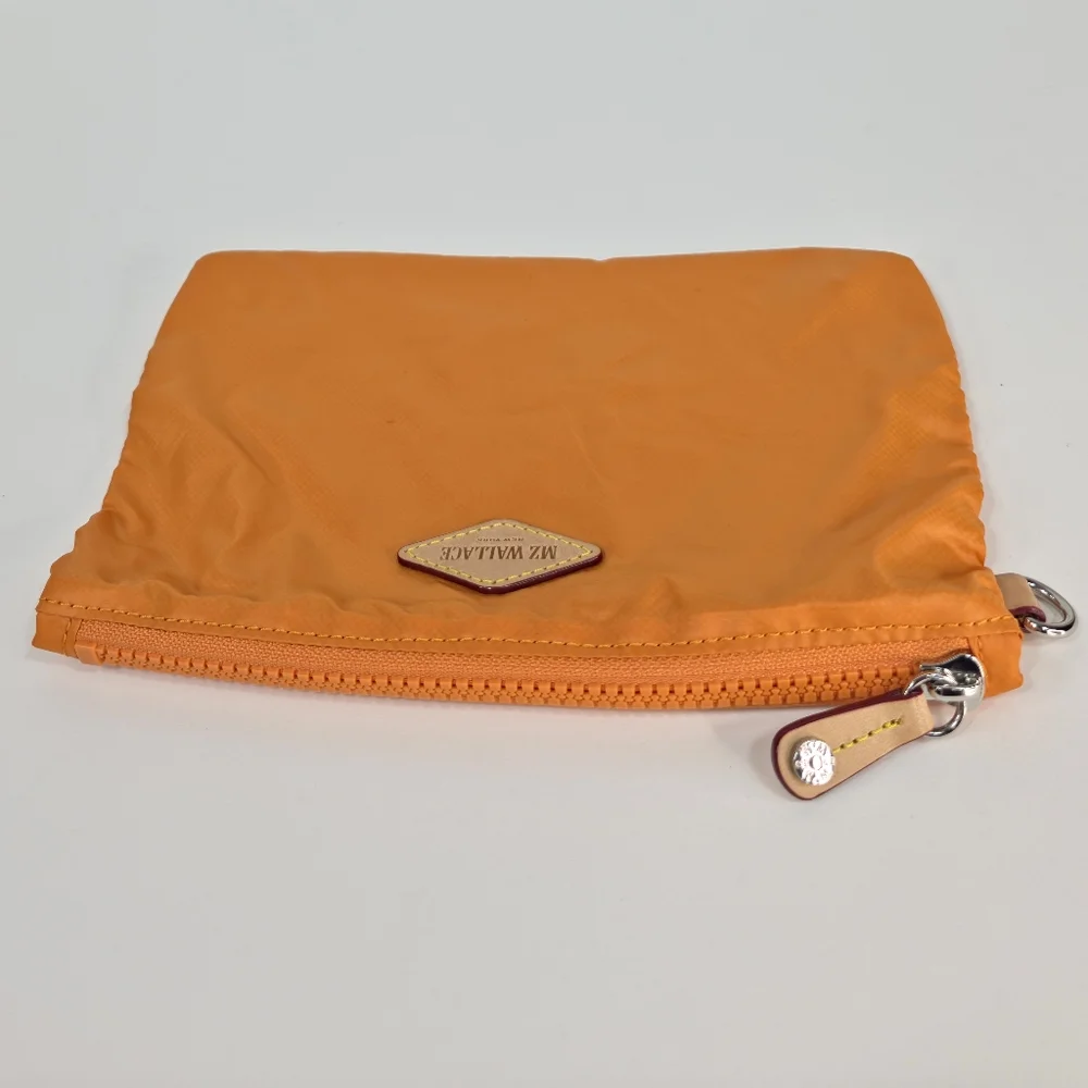 MZ Wallace Small Bag Insert Accessory Pouch Orange 8.5
